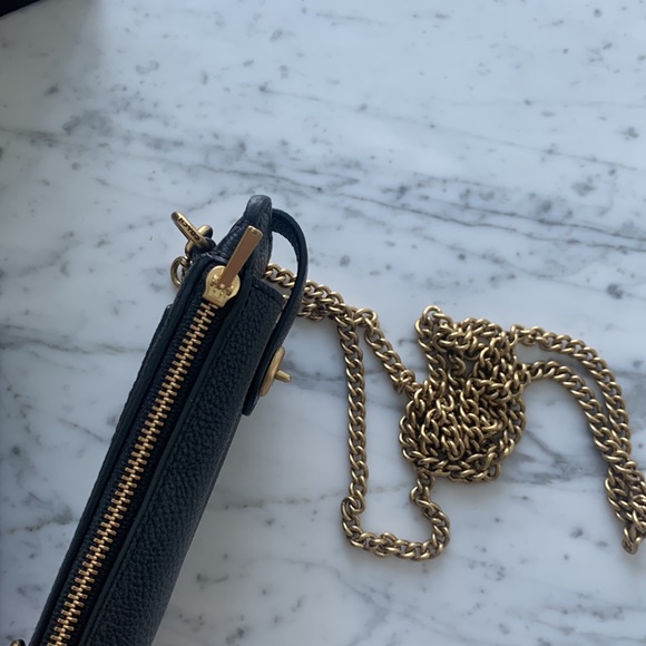 COACH Leather Turnlock Chain Phone Crossbody - Picture 5 of 9